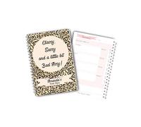 Personalised 12 week A5 Food Diary - Classy Sassy, Leopard Print, Diet Journal, Calorie Counting, Meal Planner, Healthy Eating, Habit Tracker, Exercise Log