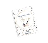 Personalised 12 week A5 Food Diary - Don't limit yourself, Fly high' - Navy Blue and Pink, Diet Journal, Calorie Counting, Meal Planner, Healthy Eating, Habit Tracker, Exercise Log