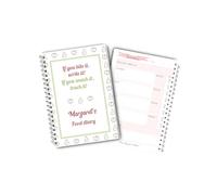 Personalised 12 w 5 Food Diary - If You Bite It Write It, Diet Journal, Calorie Counting, Meal Planner, Healthy Eating, Habit Tracker, Exercise Log