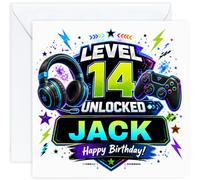 Personalised 14th Birthday Gaming Card for Boy | Gamer Card with Name