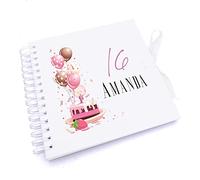 Personalised 16th Birthday Gifts for Her Scrapbook Photo Album