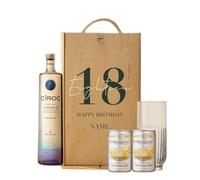 Personalised 18th Birthday Cîroc Vodka Gift Set (70 ustom Birthday Vodka Gift for Him, Her, Son, Daughter, Brother, Sister - 18th Birthday Present