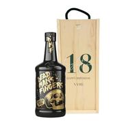 Personalised 18th Birthday Dead Man's Fingers Spiced Rum Gift Set (70 ustom Birthday Rum Gift for Him, Her, Son, Daughter, Brother, Sister - 18th Birthday Present