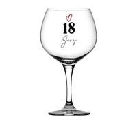 Personalised 18th Birthday Gin Glass Any Name Gifts for Her Girl Women