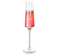 Personalised 18th Birthday Iridescent Champagne Prosecco Glass Gift