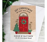 Personalised 1st Christmas In Your New Home Christmas Greeting Card