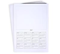 Personalised 2027 Calendar Blanks, Create Your Own Year Planner Calendar, Ideal for a Personalized Gift, Wall Calendar Perfect for Handmade Festive Craft at Home, in Classroom or Office, Pack of 10