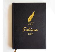 Personalised 2027 Diary Daily Planner Personalised A5 Daily Diary Notebook Custom Christmas Birthday Academic Diary Gifts with Any Name & Year(Design 2)