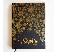 Personalised 2027 Diary Gifts for Christmas, 2027 Diary A5 Page a Day with Daily Planner & Monthly View, Personalised Notebook A5 with Name, Christmas Birthday Academic Diary Gifts (Design 2)