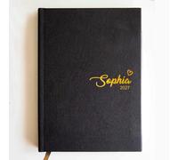 Personalised 2027 Diary Gifts for Christmas, 2027 Diary A5 Page a Day with Daily Planner & Monthly View, Personalised Notebook A5 with Name, Christmas Birthday Academic Diary Gifts (Design 3)