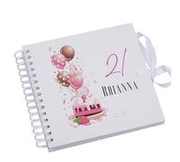 Personalised 21st Birthday Gifts for Her Scrapbook Photo Album