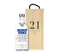 Personalised 21st Birthday Vodka Gift Set with Personalised Lid - Parent Product (Personalised 21st Birthday Vodka Gift Set - Absolut Vodka (70cl))