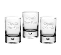 Personalised 2oz Centra Shot Glasses - 3pcs Set - Ideal Gifts for 18th, 21st Birthday, Wedding, Hen Party, Funny Tequila Shots, Alcohol Gifts, Bulk Favours, Whiskey or Gin