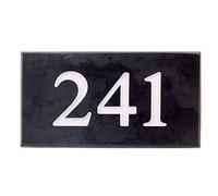 Personalised 3 digit Black Slate House Number