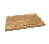 Personalised 30 cm Solid Oak Chopping Serving Cheese Board - Engraved with Any Message