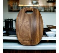 Personalised Small Acacia Wood Serving Board - Engraved Birthday Daddy Gift