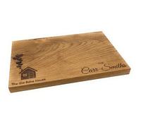 Personalised 30cm Solid Oak Chopping Board - Engraved New Home Gift