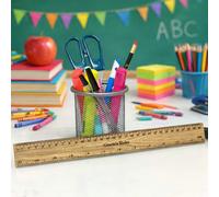 Personalised 30cm Wooden Ruler Bookmark, School Keepsake Gift, Oak Wood 5th Anniversary, Present for Teacher, Gift for School