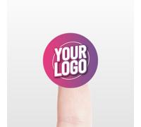 Personalised 30mm Round Stickers - Custom Business Logo Labels - Circle Label Stickers for Company Branding - Packaging - Thank You Seals (Gloss White, 192 Labels (4 Sheets))