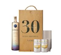 Personalised 30th Birthday Cîroc Vodka Gift Set (70 ustom Birthday Vodka Gift for Him, Her, Husband, Wife, Brother, Sister - 30th Birthday Present