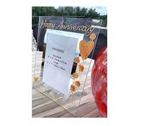 Personalised 35th Wedding Coral) Anniversary Photo Frame (P) (7x5) Flower