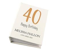 Personalised 40th Birthday Photo Album With Sleeves 100 x 6x4 Capacity