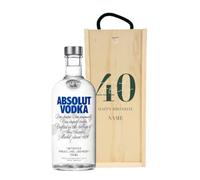 Personalised 40th Birthday Vodka Gift Set - Parent Product (Personalised 40th Birthday Vodka Gift Set - Absolut Vodka (70cl))