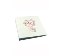 Personalised Message 40th Wedding Anniversary Photo Album