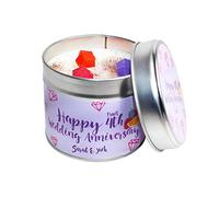Personalised 4th Fruit Wedding Anniversary Candle Tin/SOYA Wax/Handmade to Order Daily