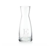 Personalised 500ml Contemporary Carafe with Monogram - Engraved with Any Initial and Any Name