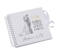 Personalised 50th Anniversary Scrapbook Photo Album Guest Book Memory Keepskae Gift