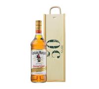 Personalised 50th Birthday Captain Morgan Original Spiced Gold Rum Gift Set (70 ustom Birthday Rum Gift for Him, Her, Husband, Wife, Brother, Sister - 50th Birthday Present