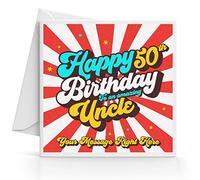 Personalised 50th Birthday Card for Uncle Add Any Message
