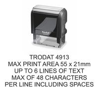Personalised 6 line Rubber Stamp Self inking Name Business Address Garage School