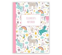 Personalised 60 Page Notebook by Paper Themes (Unicorn Bliss, A4)