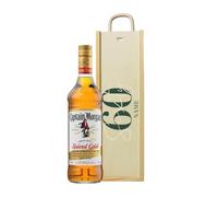 Personalised 60th Birthday Captain Morgan Original Spiced Gold Rum Gift Set (70 ustom Birthday Rum Gift for Him, Her, Husband, Wife, Brother, Sister - 60th Birthday Present