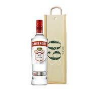 Personalised 60th Birthday Smirnoff Vodka Gift Set (70 ustom Birthday Vodka Gift for Him, Her, Husband, Wife, Brother, Sister - 60th Birthday Present