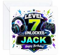 Personalised 7th Birthday Gaming Card for Boy | Gamer Card with Name