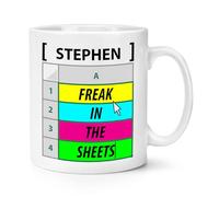 Personalised A Freak in The Sheets 10oz Mug Cup