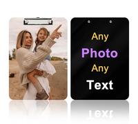 Personalised A4 Folder, Custom Photo and Text A4 Certificate Presentation Folder, Document Portfolio File Organiser Binder, Birth and Graduation Certificate Holder