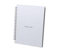 Personalised A5 Recycled Cardboard Spiral Notebook - Hardcover Lined Journal with 80 Sheets | Soft-Touch Eco-Friendly Notebook for School, Office & Business
