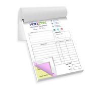 Personalised A5 Triplicate Invoice Book/Bill Book/NCR Pad/Receipt Book Printing, Custom Carbonless 2-Part, 50 Sets per Book