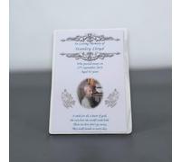 Personalised A6 Funeral, Memorial, Remembrance, Keepsake Laminated cards M3 (30)