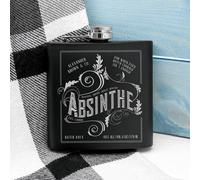 Personalised Absinthe Vintage Hip Flask
