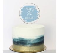 Personalised Acrylic Birthday Cake Topper with Custom Age and Name - Seven Colour Options for a Unique Celebration, Handmade for Your Special Day, Any Milestone Birthdays