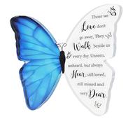 Personalised Acrylic Butterfly Memorial Gift Sympathy Bereavement Remembrance Keepsake for Loved One Grave Decorations Table Decor Thinking of You Gifts