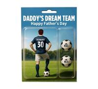 Personalised Acrylic Dad Plaque with Engraved Names - Custom Fathers Day Gifts from Daughter or Son - Birthday Gifts for Dad, Grandpa, Husband Memorial Gift for Him (DADDY’S DREAM TEAM)