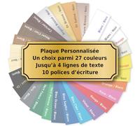 Personalised Acrylic Memorial Plaque 100 x 40 mm - Permanent Laser Engraving - 27 Colours - 4 Lines Text - UV & Rain Resistant - Person or Animal Tribute - Durable Cremation Plaque