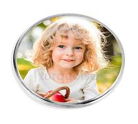 Personalised Acrylic Photo Coasters Round Circle Drink Mats Gift Set | 80mm (Pack of 4)
