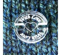Personalised Acrylic Pom Pom Keepers Holders Allows Removable Buttons Tags Bespoke Made to Craftsperson Knitter Using Chosen Logo or Design, Quantity:40 Pieces